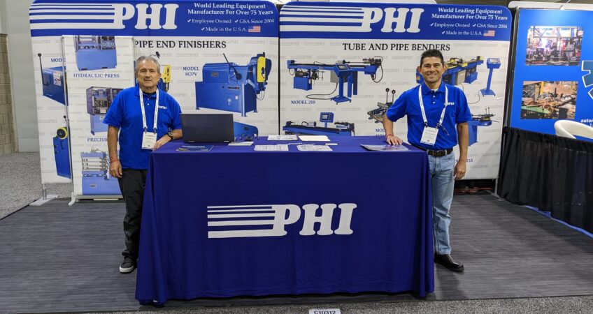 PHI Booth at Fabtech - David and Anthony Morrow