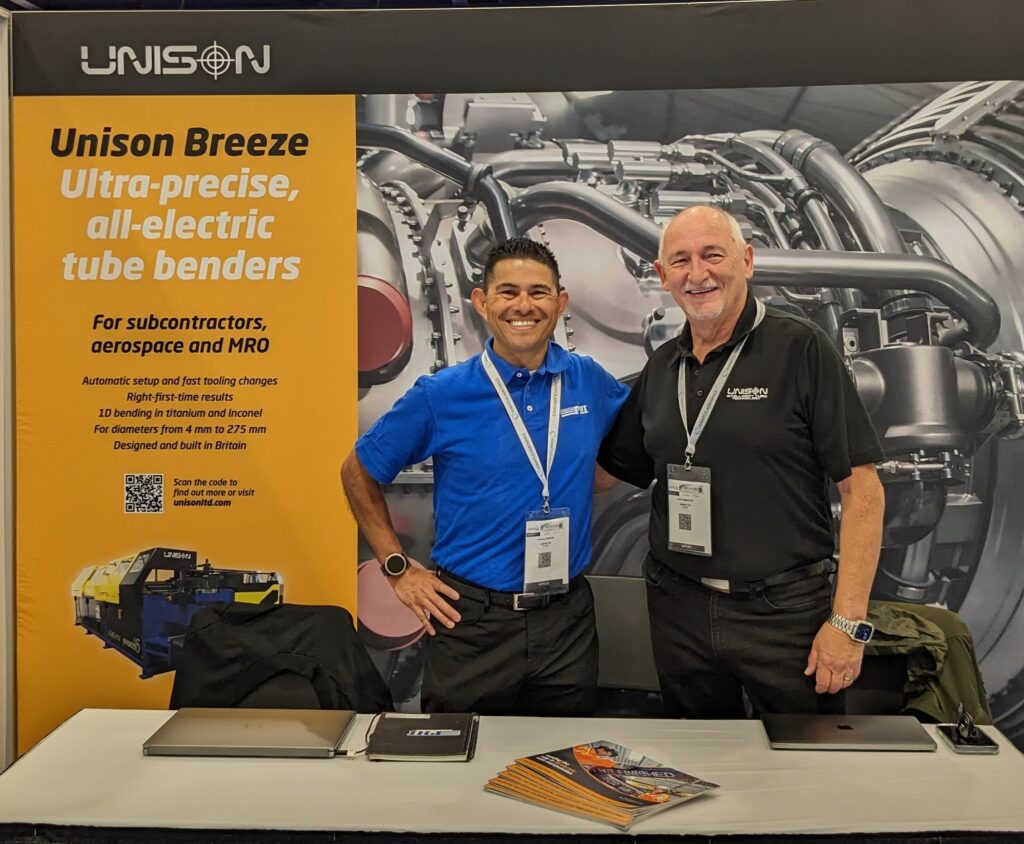 Anthony D. Morrow (President, PHI Hydraulics) and Stuart Singleton (Vice President & North American Sales Manager, Unison Tube LLC).